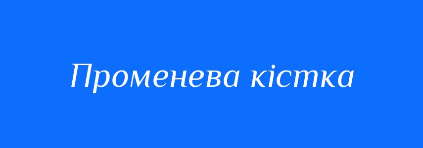 Синоніми до слова Променева кістка