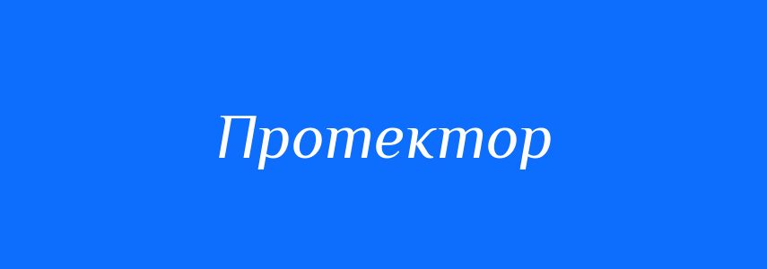 Синоніми до слова Протектор