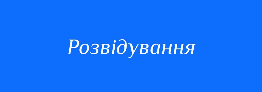 Синоніми до слова Розвідування