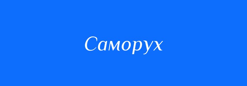 Синоніми до слова Саморух