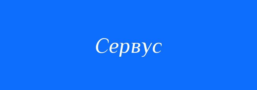 Синоніми до слова Сервус