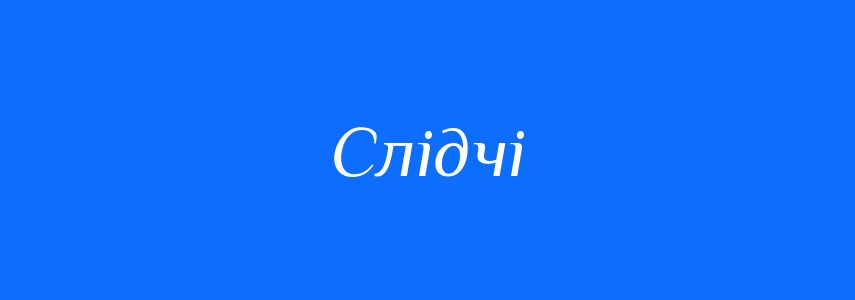 Синоніми до слова Слідчі