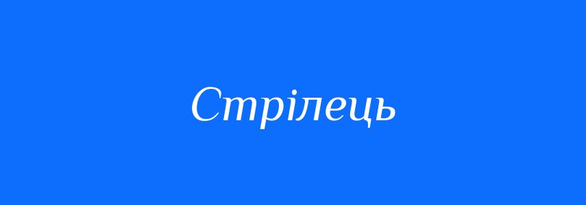 Синоніми до слова Стрілець