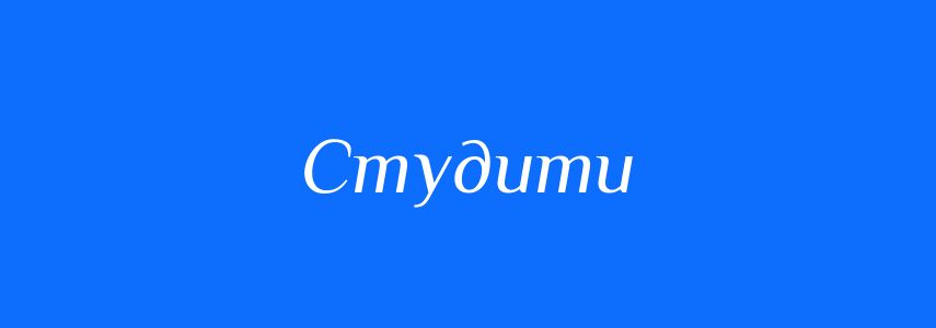 Синоніми до слова Студити