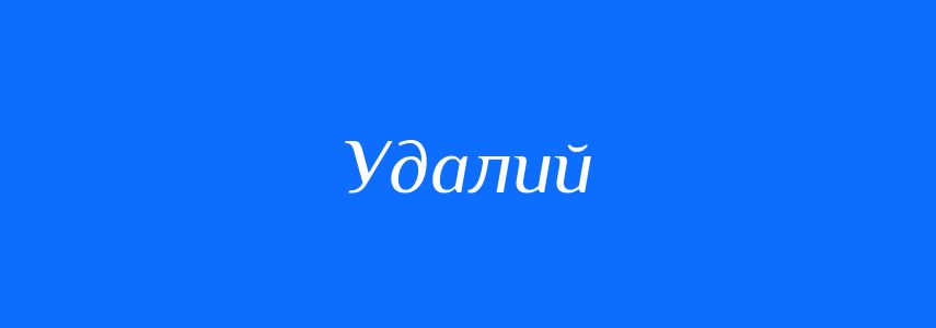 Синоніми до слова Удалий
