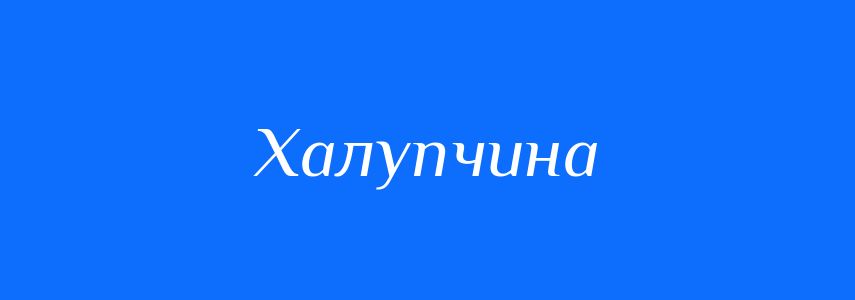 Синоніми до слова Халупчина