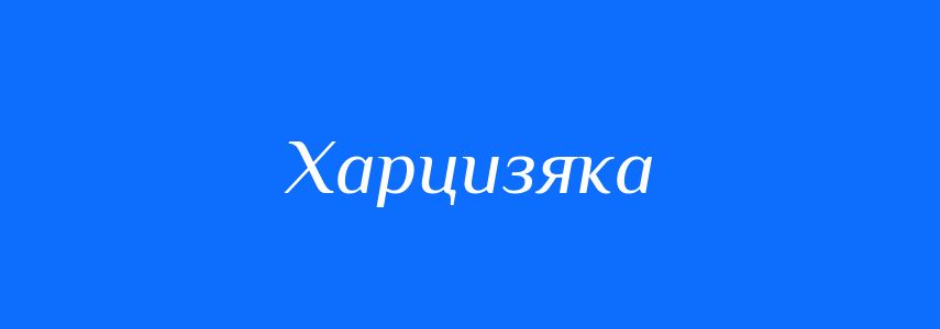 Синоніми до слова Харцизяка