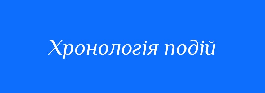 Синоніми до слова Хронологія подій