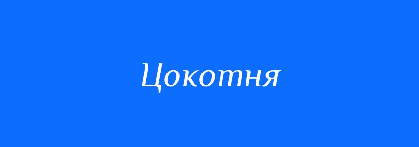 Синоніми до слова Цокотня