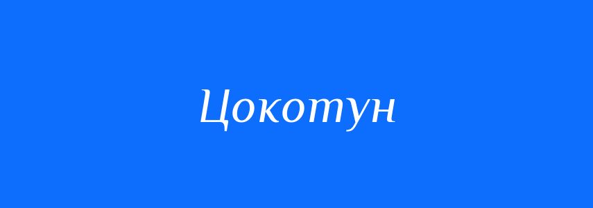Синоніми до слова Цокотун