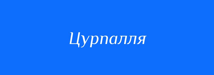 Синоніми до слова Цурпалля