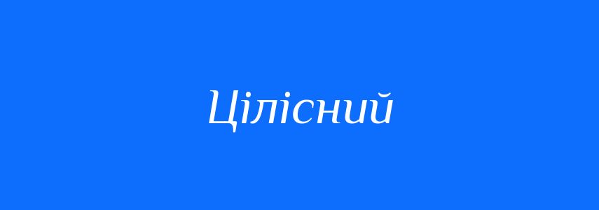 Синоніми до слова Цілісний