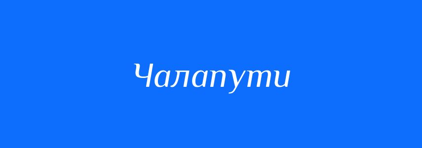 Синоніми до слова Чалапути