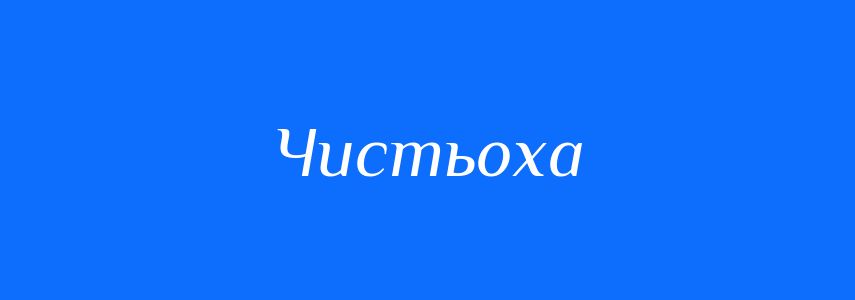 Синоніми до слова Чистьоха