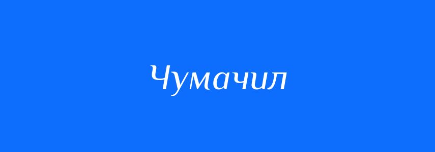 Синоніми до слова Чумачил