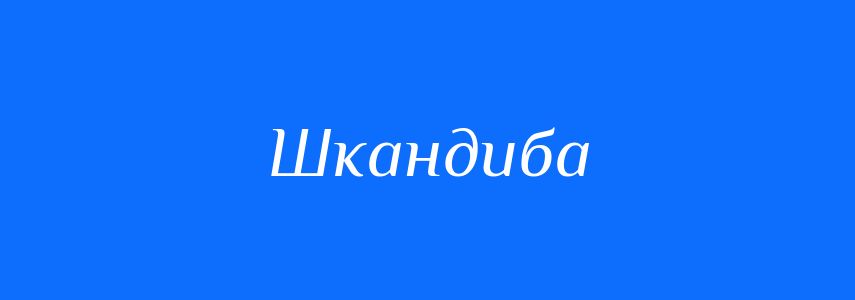Синоніми до слова Шкандиба