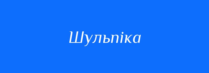 Синоніми до слова Шульпіка