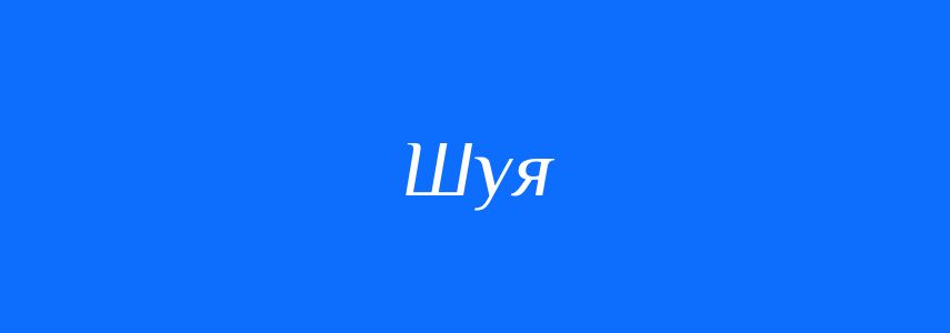 Синоніми до слова Шуя