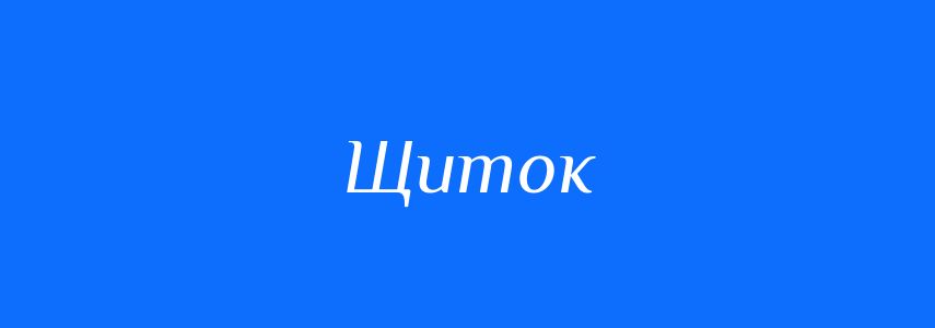 Синоніми до слова Щиток