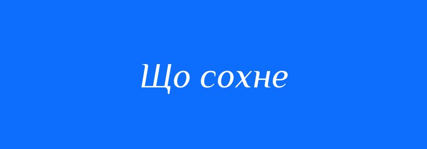 Синоніми до слова Що сохне